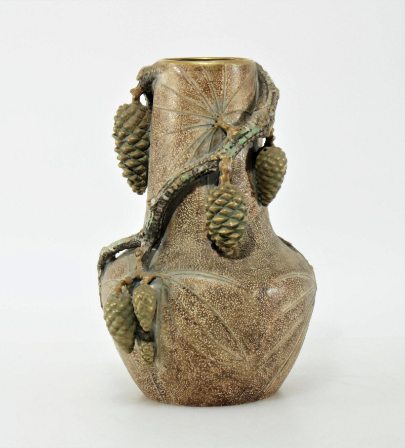 Paul Dachsel - Ceramic Pine Cone Vase, E. 20th C.
