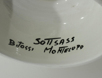 Ettore Sottsass/Bistossi - Ceramic Bowl, 1980