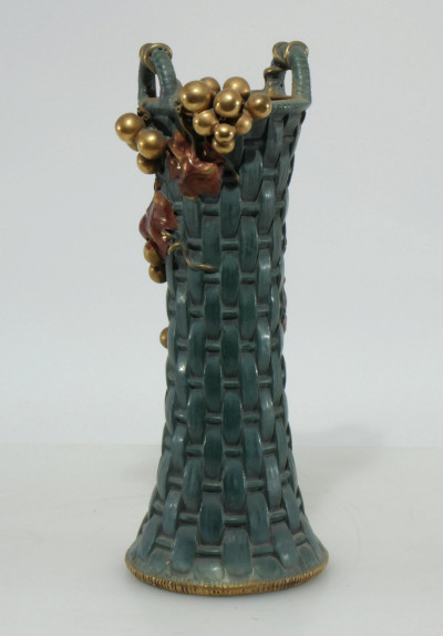Paul Dachsel - Grape & Basket Vase, 1900