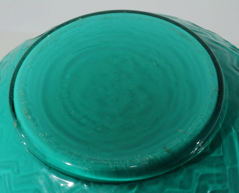 Pierre D'Avesn - Poissons Green Glass Vase, 1930