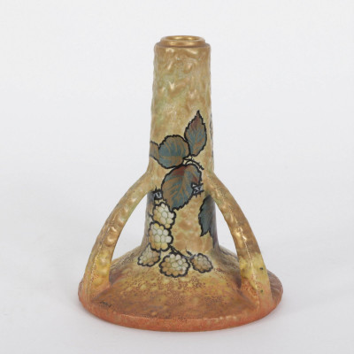 Paul Dachsel - Gilt Ceramic Candlestick, 1900