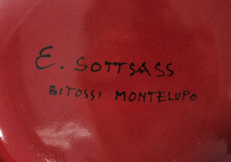 Ettore Sottsass Bistossi - Ceramic Bowl, 1980
