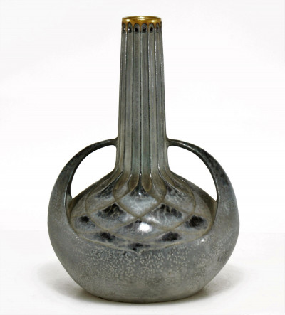 Image for Lot Paul Dachsel - Gilt Grey Ground Vase, 1900