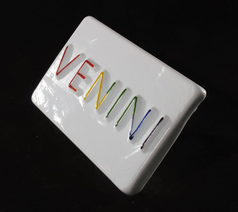 Venni & Co. - Venni Glass Plaque, 1985