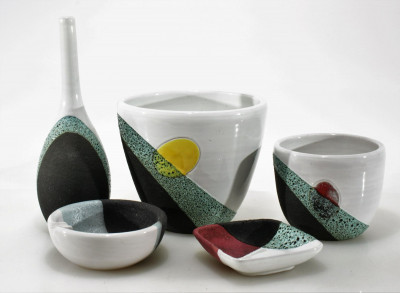 Ettore Sottsass / Raymor - 5-Pc. Ceramics, 1960