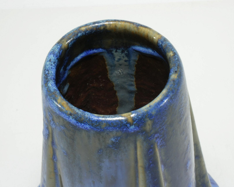Fulper - Crystaline Blue Pottery Vase