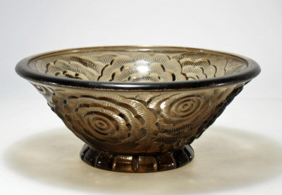 Pierre D'Avesn - Smoked Glass Bowl, 1930