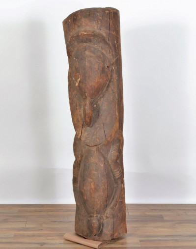Large African Carved Totem, Early 20th C.