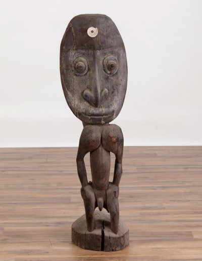 African Carved Ancestor Figure, 20th C.