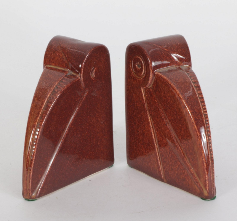 Cowan Pottery - Pair Pelican Bookends, Jacobson