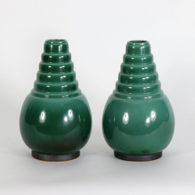Roseville - Pair Futura Pottery Vases, 1930