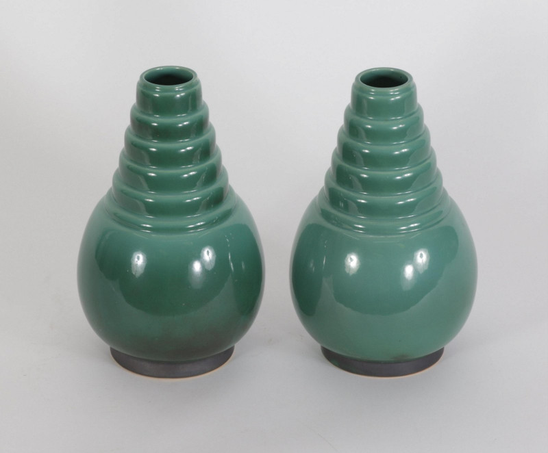 Roseville - Pair Futura Pottery Vases, 1930