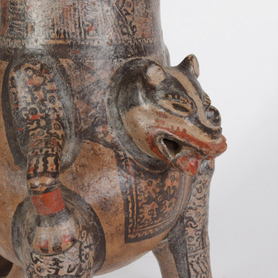 Pre-Columbian Jaguar Effigy Vessel