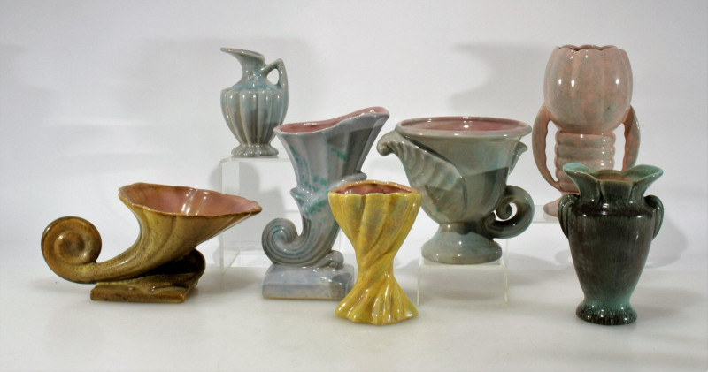 Gonder Pottery - 6 Vases & Small Pitcher