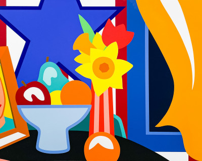 Image for Lot Tom Wesselmann - Still Life with Blowing Curtain (Orange)
