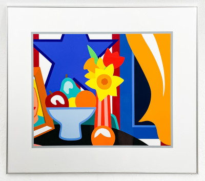 Tom Wesselmann - Still Life with Blowing Curtain (Orange)