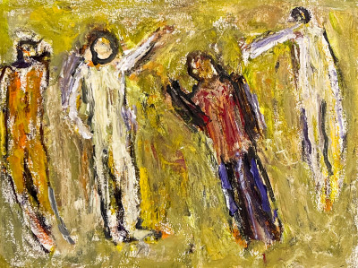 Milton Resnick - Untitled (Group of Four Figures)