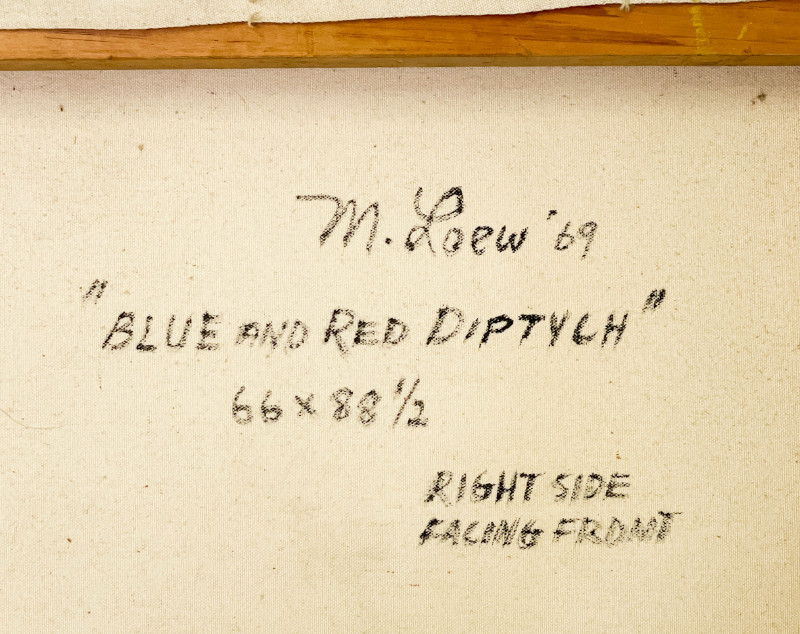 Michael Loew - Blue and Red Diptych