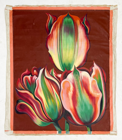 Lowell Nesbitt - Three Pimpernel Tulips