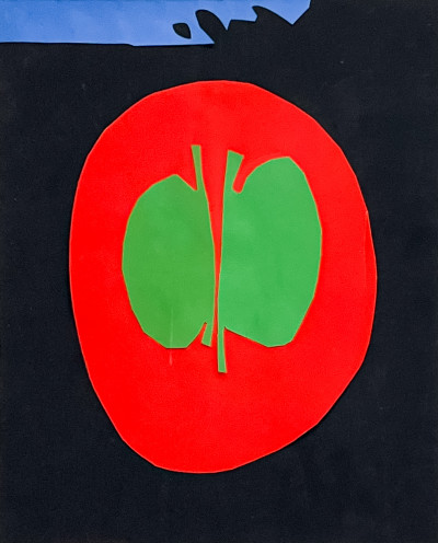 Emerson Woelffer - Untitled (Red, Green, and Blue Composition)