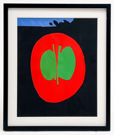 Emerson Woelffer - Untitled (Red, Green, and Blue Composition)