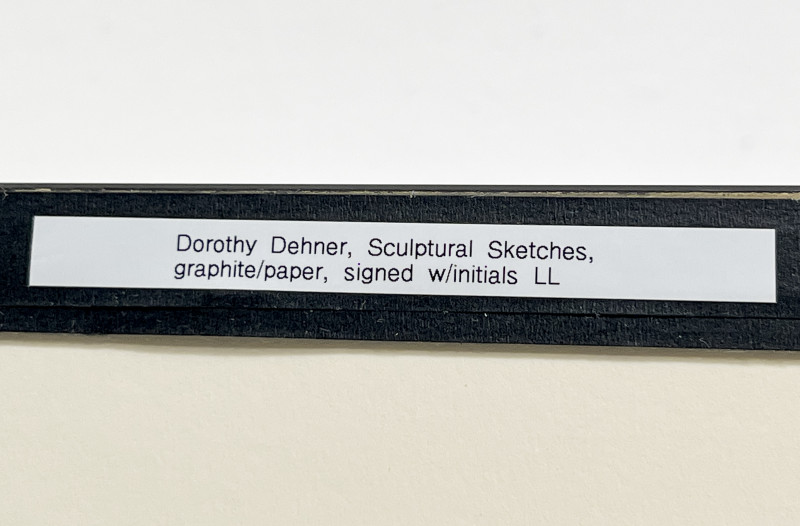 Dorothy Dehner - Sculptural Sketches (double-sided)