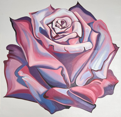 Image for Lot Lowell Nesbitt - Rose on White