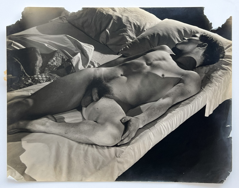 Artist Unknown - Male Nude Studies (2 Photographs)