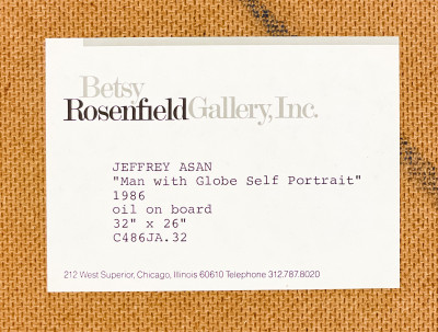 Jeffrey Asan - Man with Globe (Self-Portrait)