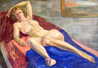 Image for Lot Artist Unknown - Reclining Nude
