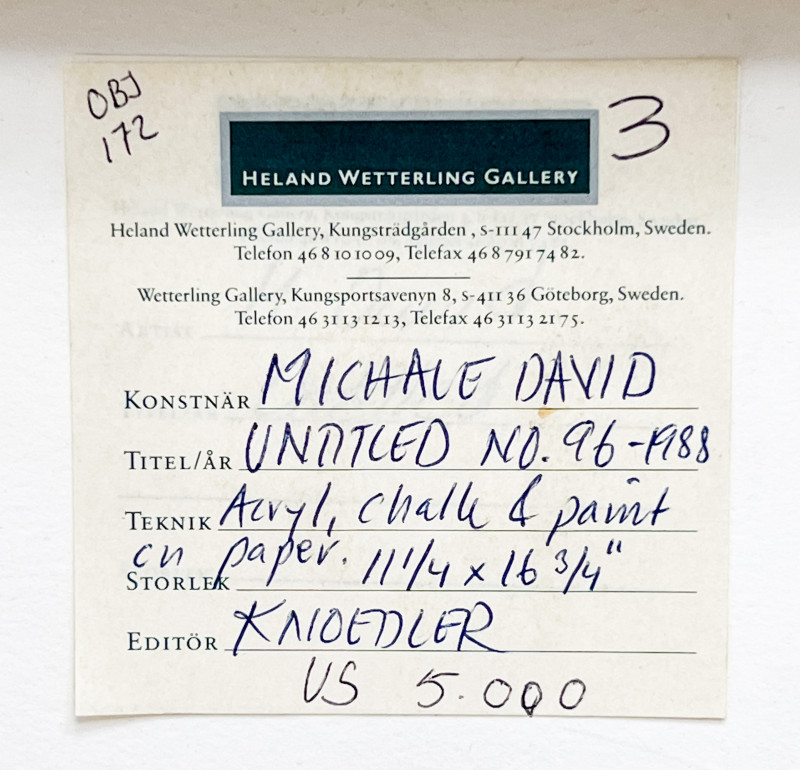Michael David - Untitled No. 96