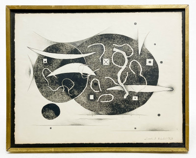 Lowell Nesbitt - Untitled (Abstract Composition)