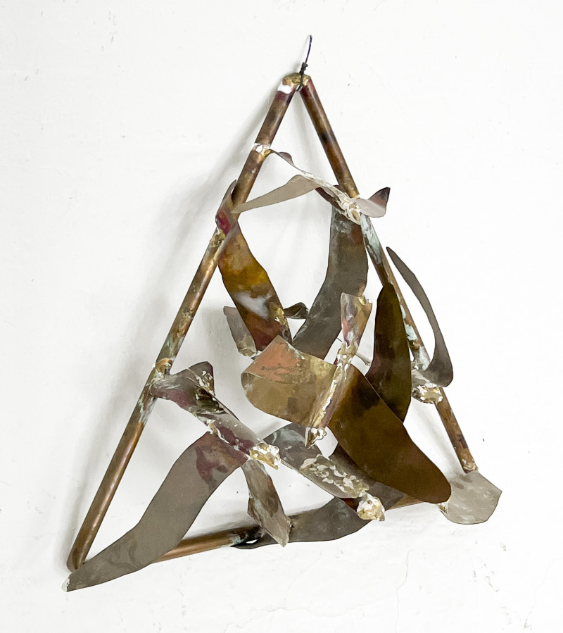 Copper Sculpture in the style of Curtis Jere