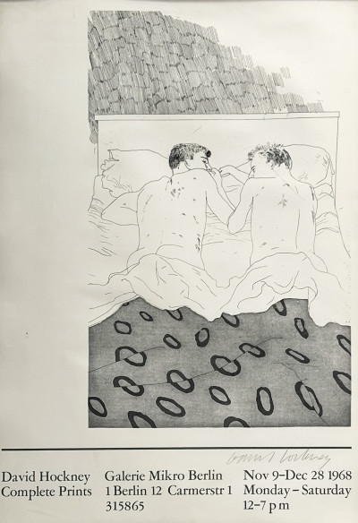 Image for Lot David Hockney - Signed Exhibition Poster