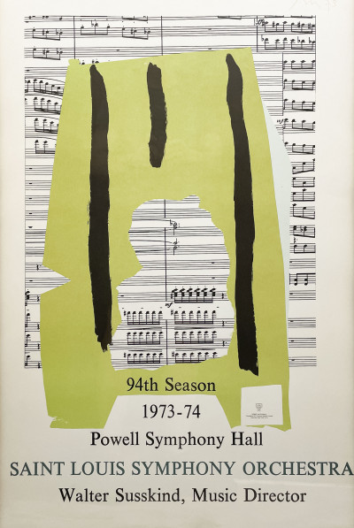Image for Lot Robert Motherwell - Saint Louis Symphony Orchestra 1973-74