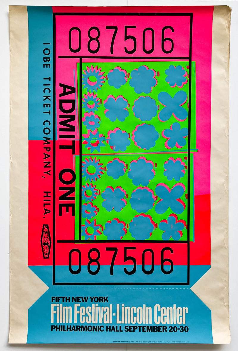 Andy Warhol - Fifth New York Film Festival Poster