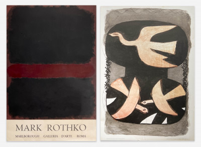 Image for Lot Mark Rothko and Georges Braque - 2 Posters