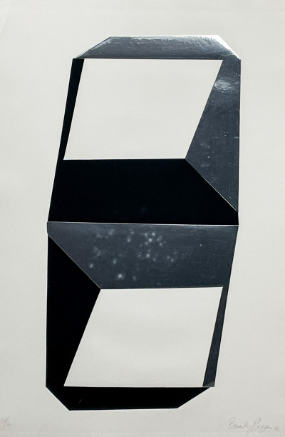 Image for Lot Beverly Pepper - Untitled (Black and Silver Composition)