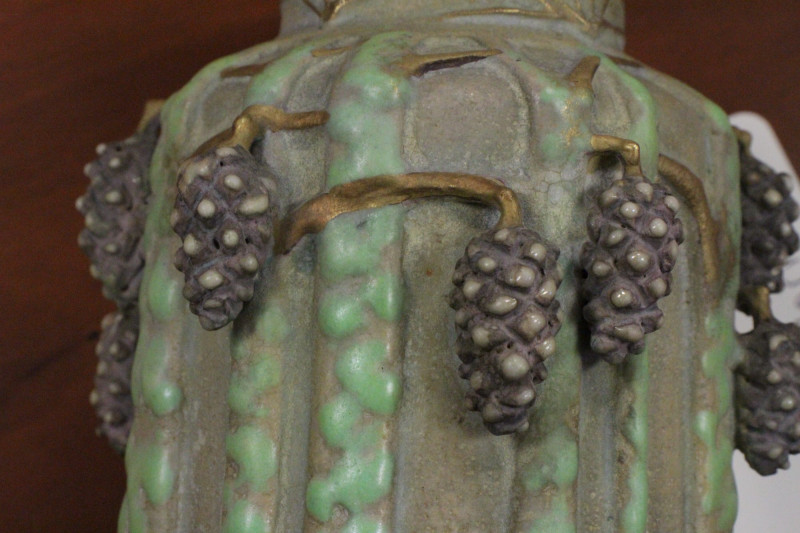 Paul Dachsel - Pair Pine Tree Vases, E. 20th C.