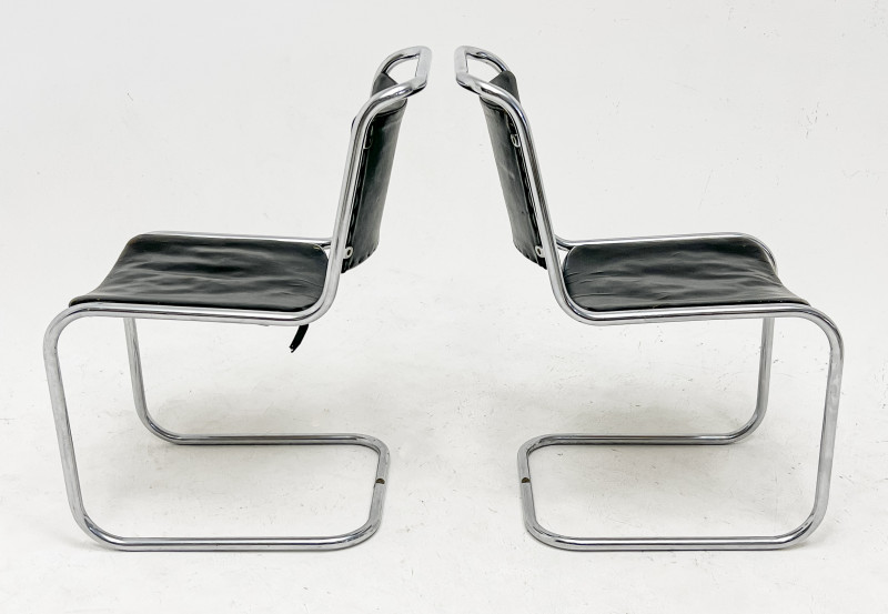 PEL (Practical Equipment Ltd) - Pair of Cantilever Chairs