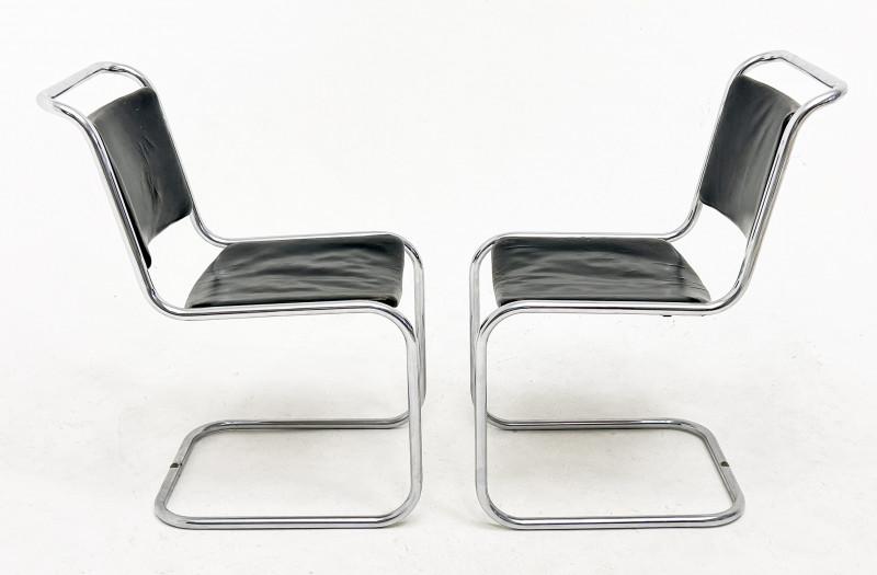 PEL (Practical Equipment Ltd) - Pair of Cantilever Chairs