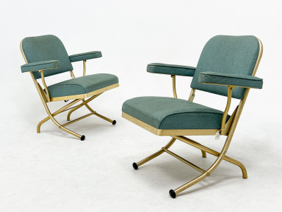 Image for Lot Warren McArthur - Pair of Folding Chairs