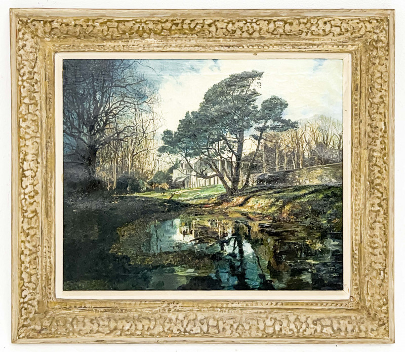 Robert Edmund Lee (aka Robert F. Lei) - Untitled (Landscape with Pond)