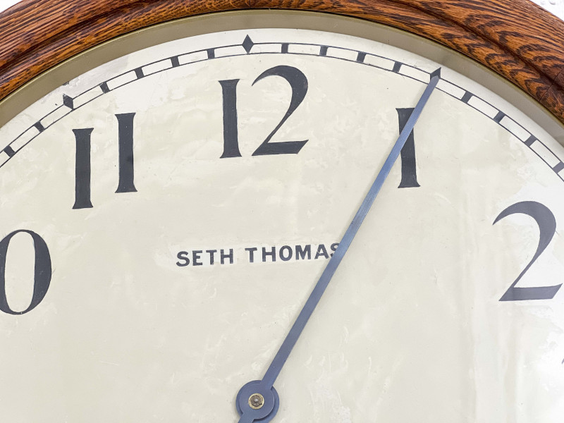 Seth Thomas Round Wall Clock