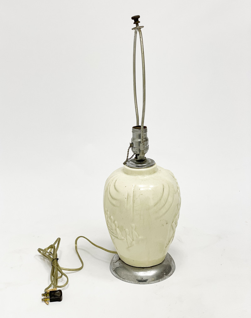 Art Deco Style Ceramic Table Lamp