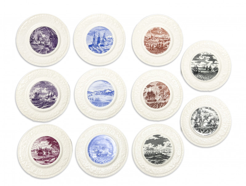 Shenango Pottery Company - American Legion Auxiliary Naval Print Plates