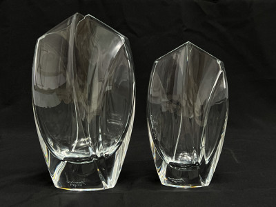 2 Baccarat Crystal Vases