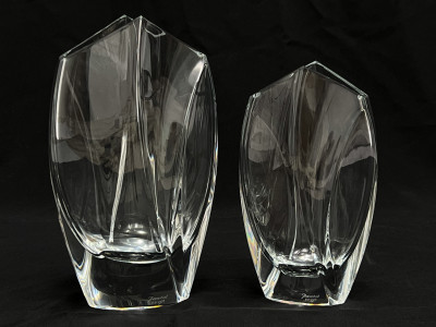 2 Baccarat Crystal Vases