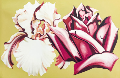 Lowell Nesbitt - Untitled (Iris and Rose)