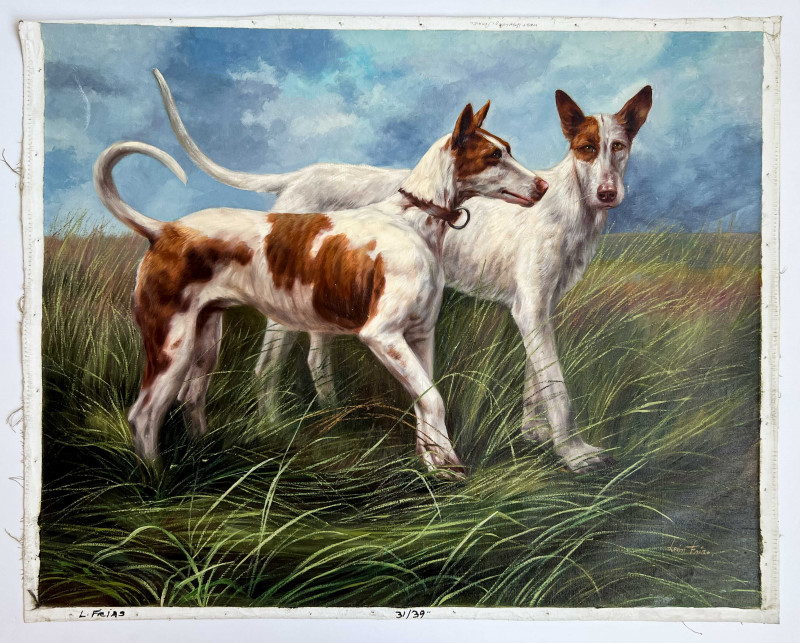 Leon Frias - Dogs in a Field